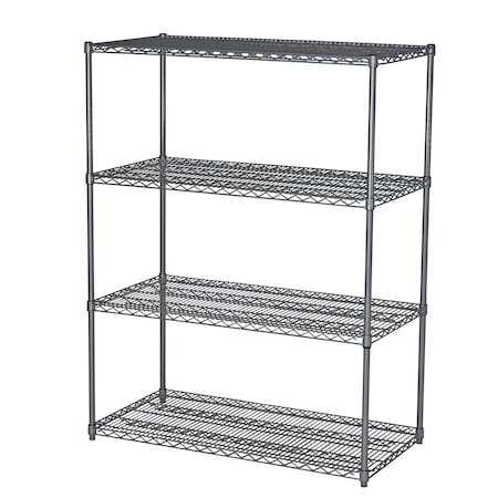 Add-On Unit,4-Shelf,DuroSeal,24x72x74